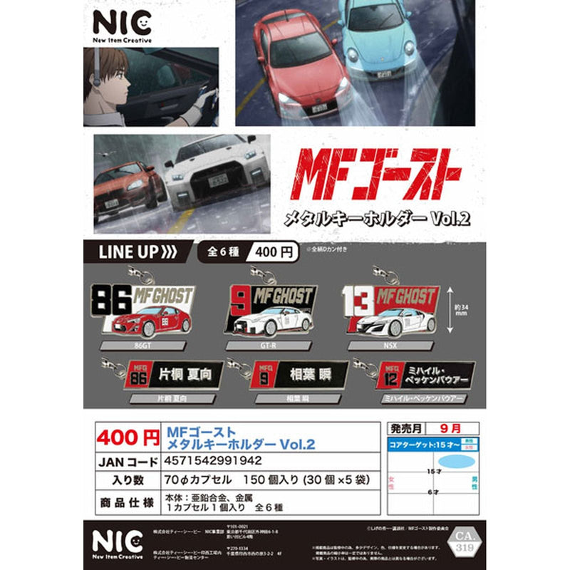 [10% OFF] MF Ghost Metal Keychain vol.2 - 30pc assort pack