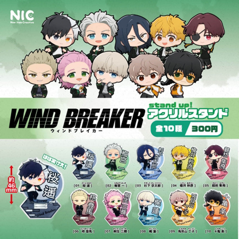 WIND BREAKER stand up! Acrylic Stand - 40pc assort pack