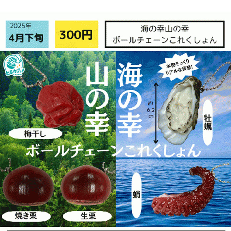 Ocean Food Mountain Food Ball Chain Collection - 40pc assort pack [Pre Order May 2025][2nd Chance]