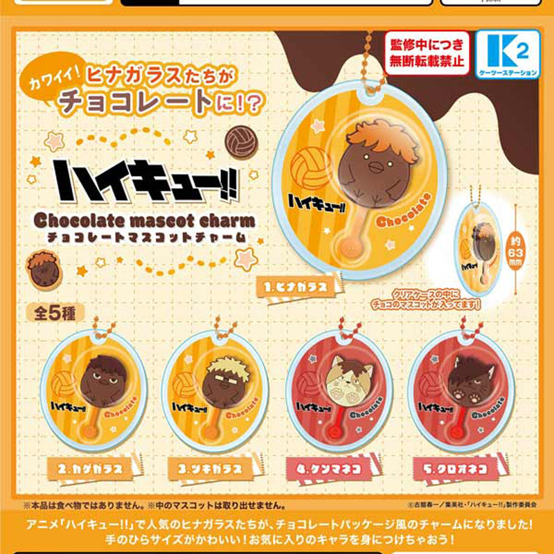 Haikyu!! Chocolate Mascot Charm - 30pc assort pack