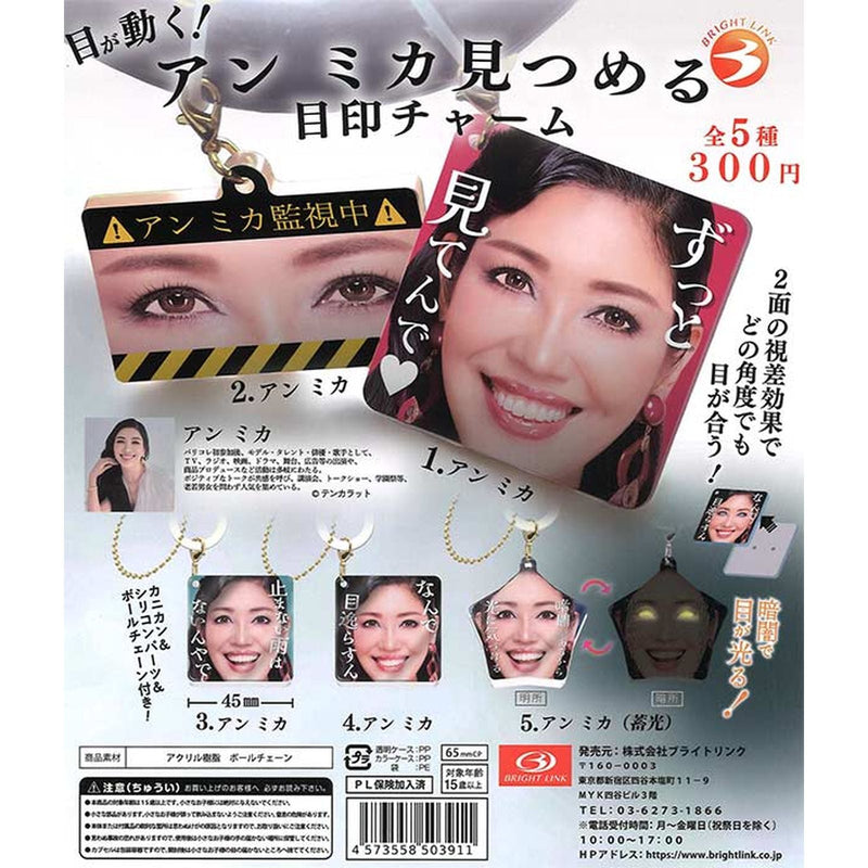 Moving Eyes! Ahn Mika Staring Eyecatch Charm - 40pc assort pack