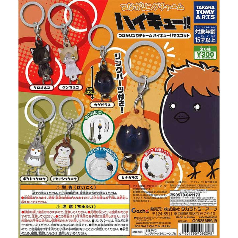 Haikyu!! Connect Ring Charm Mascot - 40pc assort pack
