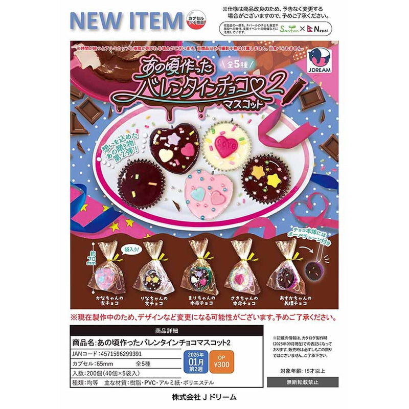 Valentine Chocolate of the Past Days Mascot vol.2 - 40pc assort pack [Pre Order February 2026][2nd Chance]