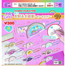 Sanrio Characters Heisei Retro Mini Ruler & Protractor Keychain - 40pc assort pack