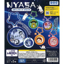 NYASA Round Clear Pouch with Carabiner - 30pc assort pack