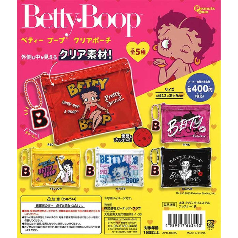 Betty Boop Clear Pouch - 30pc assort pack