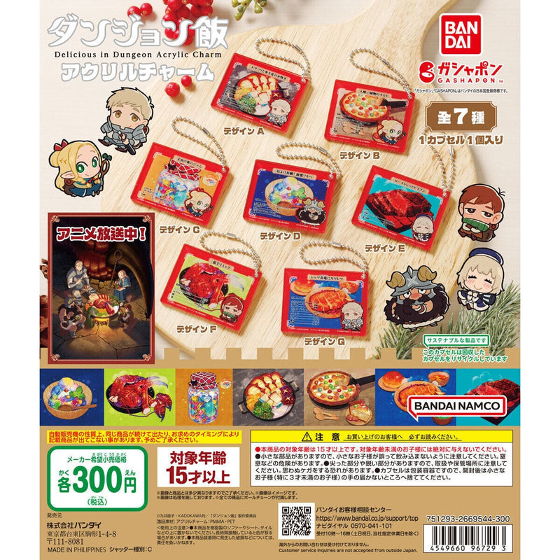 Delicious in Dungeon Book Acrylic Charm - 40pc assort pack