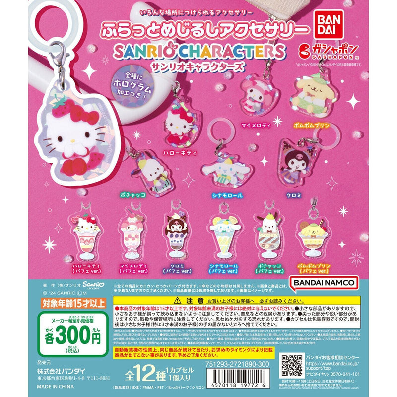 [20% OFF] Sanrio Characters Flat Eyecatch Accessory - 40pc assort pack