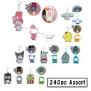 Sanrio Characters Shiny Light Up Keychain - 8 kinds Assort