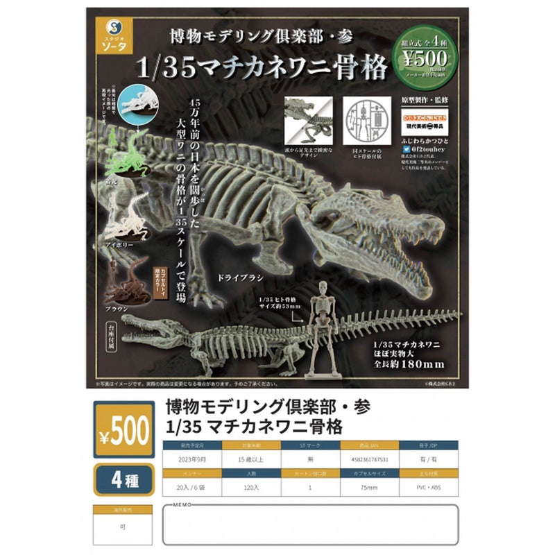 Hakata Modeling Club vol.3 1/35 Scale Machikane crocodile - 20pc assort pack [Pre Order September 2023]