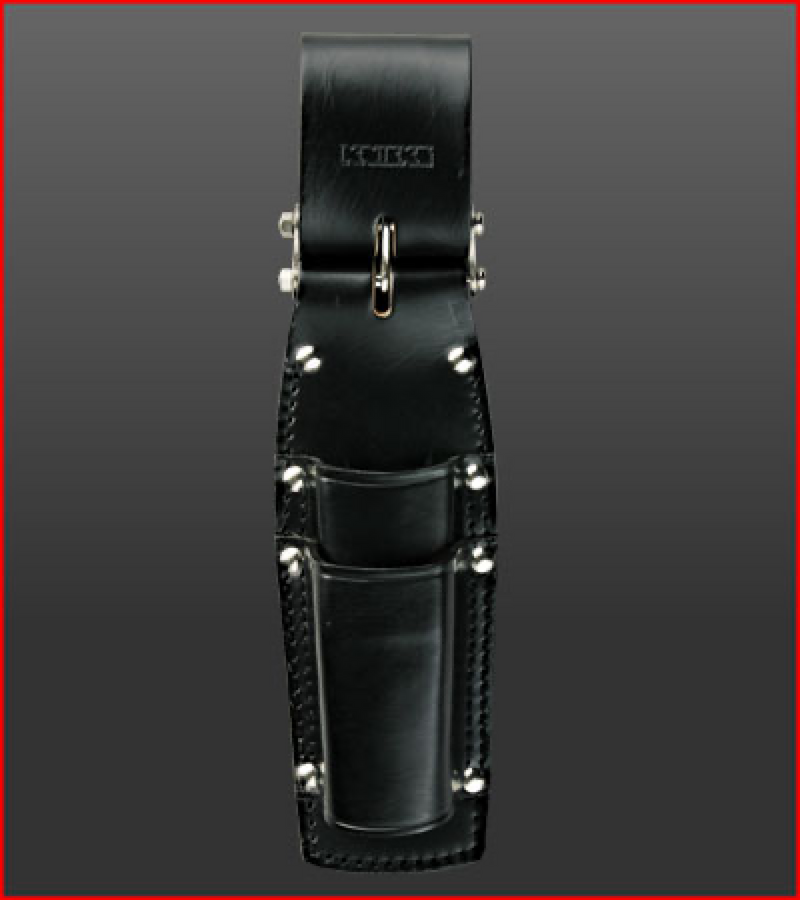 Leather Pliers Holder Chain Type Double Slot [Black] KB-201PLDX