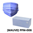 Picool Color Non-woven Mask [MAUVE] PFM-006 40 box set (total 2000pc) 3ply VFE BFE PFE Tested
